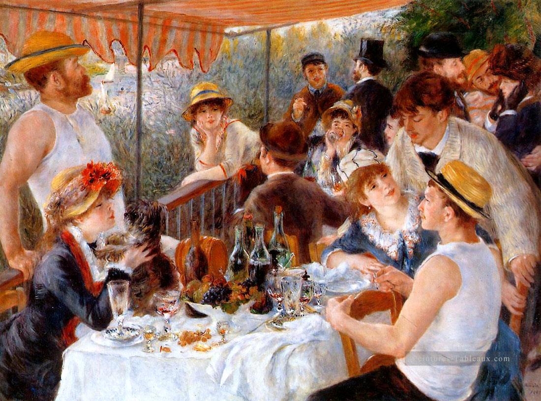 Le maître des déjeuners nautiques Pierre Auguste Renoir Peintures à l'huile